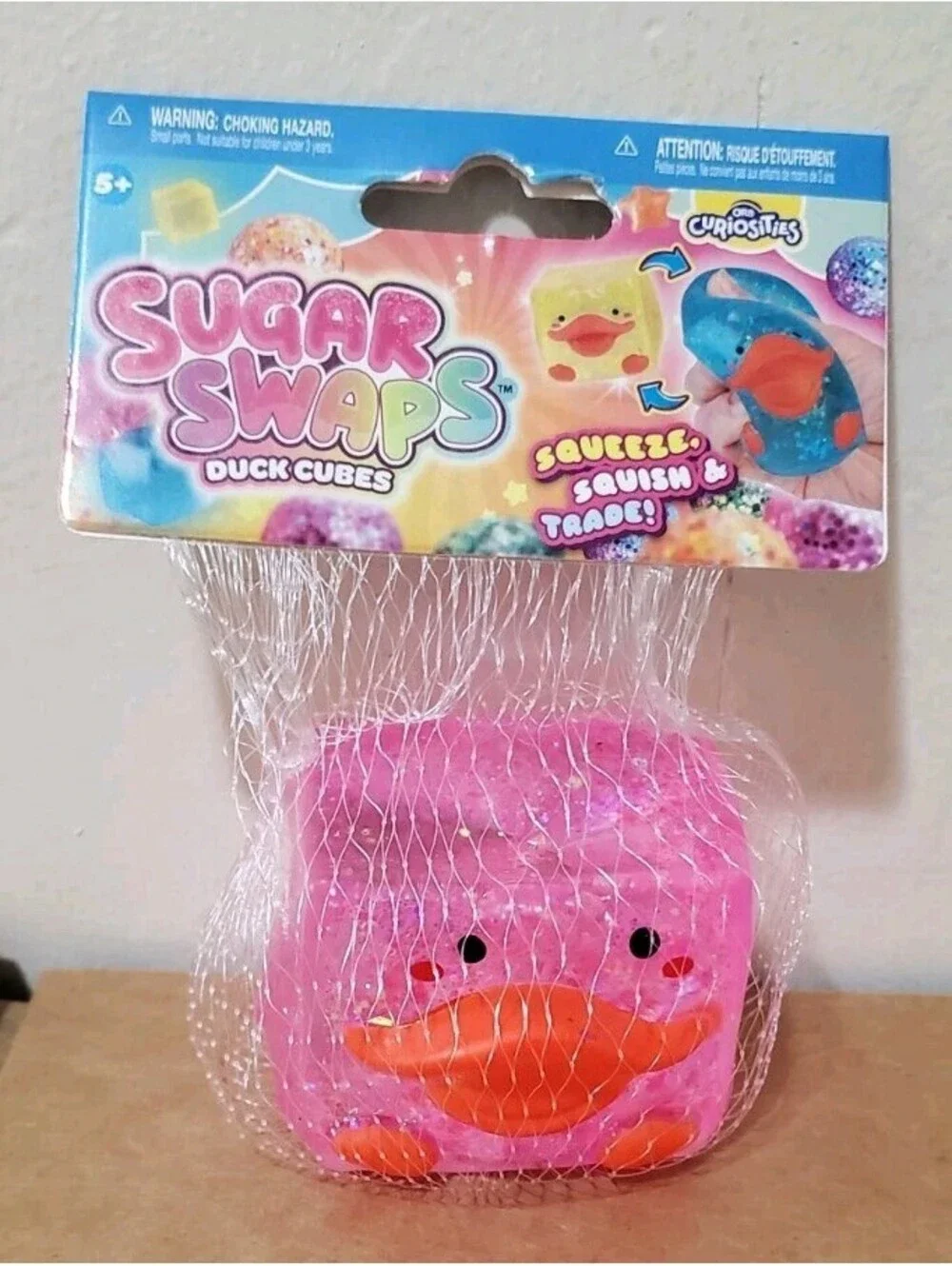 Sugar Swaps Duck Cubes Pink Glitter Squishy Toy Squeeze New TIKTOK VIRAL